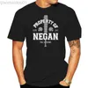 T-shirty męskie męskie + damskie Walking Dead Propery of Negan T-shirt. rozmiary do 5xl L230713