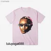 2023 Camisetas Masculinas de Algodão Unissex Camiseta Feminina Masculina Jovem Thug Thugger T-shirt Gráfico Descendente de Africano Estilo Rapper