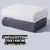 Handduk Semaxe Bath Pure Cotton Luxury High Quality Set 70x140cm Tvådel mjuk superabsorberande gul vit blå G 230714