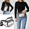 Waist Bags PVC Women Fanny Pack Belt Bag Hip Bum Clear Transparent Chest Pouch 230713