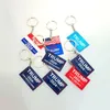 2024 US Election Pendant Home Decor TRUMP Campaign Slogan Plastic Keychain 0417A