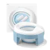 Pots de voyage TYRY HU Baby Pot Portable Silicone Potty Training Seat 3 en 1 Toilette Pliable Bleu Enfants Avec Sacs 230713