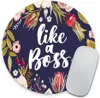 Как Bos Mouse Pad Pad Custom Mouse Pad, индивидуальная круглая без скольжения резинового мыши 7,9 дюйма