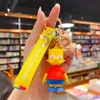 Fashion blogger designer sieraden Cartoon The Simpsons sleutelhanger pop paar tas hanger mobiele telefoon Sleutelhangers Lanyards Sleutelhangers groothandel YS75