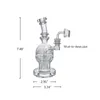 Waxmaid 7.48inch Fab Yumurta Hookah Cam Dab Eşsiz Cam Bongs Perc Recycler Su Boruları Petrol Depoları ABD Depo Perakende Sipariş Ücretsiz Kargo