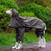 Roupa de cachorro impermeável capa de chuva macacão para cães médios grandes casaco de chuva ao ar livre roupas para animais de estimação filhote de cachorro doberman labrador husky jaqueta 230713