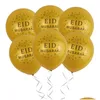 Party Decoration 100st Latex Balloon Eid Mubarak P O Projects Blanda färger Muslimska festivalartiklar för Al Fitr Lasser Bairam Drop de Dholg