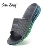 スリッパsanzoog men air cushion slippersビーチデザイナースライドサマーファッションシューズ屋外屋内ホームハウスシューズブランド230713