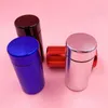 Smoking Colorful Aluminium Alloy Portable Innovative Herb Tobacco Spice Miller Sealing Waterproof Stash Case Pill Jars Storage Tank Cigarette Holder Bottle