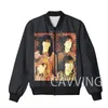 Herrenjacken CAVVING 3D-gedruckter The Church Band Zipper Bomber Herrenmantel Herrenmantel mit Reißverschluss für Damen/Herren