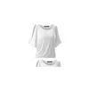 T-shirt da donna Summer Women Top Y O-Neck con 10 colori maniche a pipistrello Dolman T-shirt in cotone femminile S-5Xl Taglia Lady Wear Drop Deliv Dhgib