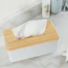 Tissue Boxes Napkins Japanese Tissue Box Wooden Cover Toilet Paper Box Solid Wood Napkin Holder Case Simple Stylish Home Car Tissue Paper Dispenser R230714