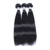 Hair Wefts Brazlian Straight Human Virgin Remy Weaves Natural Black Color Double Can Be Dyed Blaeached 3Pcs/Lot Extensions Drop Deli Dhiyc