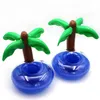 PVC Uppblåsbar dryckskopphållare Coconut Tree Donut Watermelon Pineapple Floating Mat Floating Pool Toys T1i430