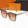 Lunettes de soleil design pour femme homme lunettes de soleil polarisées carré fleur lettre lunettes lunettes de soleil 6 couleurs Adumbral