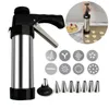 Cake Tools Stainless Steel Cream Decorating Gun Sets Cookie Making Machine Nozzles Mold Pastry Syringe Extruder Kitchen Baking 230714