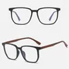 Солнцезащитные очки квадратные очки с большими рамами компьютерные очки видение очки для ретро -мужчин