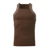 Men's Tank Tops Sleeveless Top Solid Color Sexy Sheath Slim Camis Workout Clothes Casual Basic Tee Shirts Streetwear Large Size 4XL