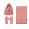 Other Festive Party Supplies Winter Christmas Warm Beanie Hat Scarf And Touchsn Gloves Set For Women Men Drop Delivery Home Garden Dh9Ri