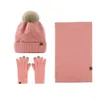 Altre forniture per feste festive Inverno Natale Caldo cappello a cuffia Sciarpa e guanti Touchsn Set per donna Uomo Drop Delivery Home Garden Dh9Ri