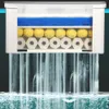 Filtrazione Riscaldamento Fishbowl Scatola filtro cortina d'acqua con 3 in 1 Circolazione purificatore acquario livello acqua superiore basso 230714