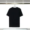 メンズデザイナーTシャツファッションTシャツメンデザイナーシャツラグジュアリートップTシャツクルーネックショートスリーブコットン通気文字Tシャツ白い黒
