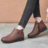 Sneeuw Vrouwen Laarzen Platform Casual Dames Schoenen Rits Laarzen Dames Nieuwe Enkellaarsjes Zachte Bont Winter Vrouwelijke Booties Botas mujer L230704