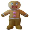 2019 Factory Outlets Gingerbread Man Cartoon Mascot Costume Fancy Party Dress Halloween Costumes Adult Size258O