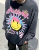 Дизайнерская толстовка толстовка Hellstar Streetwear Smiley World Пуловер хип -хоп негабаритный