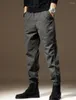 Pantalon homme Cargo hommes Vintage mode homme Hip Hop noir gris droit ample Joggers faisceau pieds pantalons de survêtement salopette d'affaires