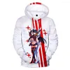 Erkek Hoodies La 3d Erkekler Kadın Sweatshirt Hip Hop Harajuku Moda Tarzı Polyester Giysiler Kazak Artı Beden Sweatshirt