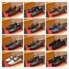 68 modèle hommes en cuir véritable Designer Slip On Dress Chaussures Brogues Wedding Party Business Flats Classique Marque Casual MocassinsTaille 38-46