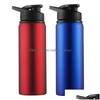 Water Bottles 700Ml Large Capacity Stainless Steel Bike Bottle Outdoor Sport Running Bicycle Kettle Drink Cycling Cups Dh1108 T03 Dr Dhvjd