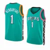 2023 Victor Wembanyama Basketball jerseys San Draft Pick NO.1 Antonio Jersey Spur First white Black