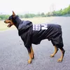 Hundkläder Fashion Medium Stor regnrockhundar Rain Coat Pet Clothes Puppy Doberman Labrador Waterproof Husky Alaska Jacket TLC02 230713