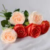 Fiori decorativi 7/10 teste Rose Bouquet da sposa Fiore artificiale Matrimonio fai da te Accessori per la composizione floreale Decorazioni per la casa di Natale Po Puntelli