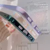 Luxuriöse quadratische glänzende Galvanisierung transparente Laser-Regenbogen-weiche harte Handyhülle für iPhone 14 13 12 Pro Max 11 MiNi-Abdeckung L230619