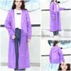 Raincoats Hooded Eva Rain Coat Uni Waterproof Poncho Long Windproof Outdoor Hiking Transparent Raincoat Fashion Portable Rainwear Dr Dhlv7