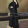 MD 블랙 아바야 두바이 터키 이슬람 히잡 드레스 2020 Caftan Marocain 아라비 이슬람 의류 Kimono Femme Musulmane Djellaba S90172481