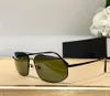 Cool Bronzed Pilot Sunglasses Lente verde oscuro Mens Summer Sunnies gafas de sol Sonnenbrille UV400 Eye Wear con caja