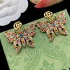 Women Vintage Eardrops Chic Charm Designer Gold Flashy Jewelry Classy Individualized Classic Jewelry Headdress With Box Package