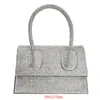 Sacs de soirée Pu incrusté argent or sac à main mode sac de messager pour dame mariage ou fête embrayage femme sac à main 230713