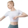 Aktywne koszule Tank Tank z wbudowanym stanikiem Kobiety Nylon Cross Back Stretch Slim Running Gym Yoga Thirt For Fitnes