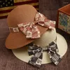 Wide Brim Hats Women Summer Sun Straw Hat Big Eaves Bowknot Ribbon Beach Holiday Fold Fisherman Cap Temperament Flat 2023