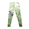 Pantalons actifs Wild Floral Leggings Sports pour femmes Push Up Chaussures de sport Gym Yoga Wear Ladies