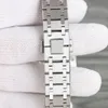 77351 Diamonds Ladies Watch 34mm Gray Grandetapisserie Dial rostfritt stål Cal.3120 Självvindande Automatisk safirkristall lyxkvinnastil