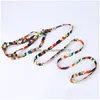 Colliers pour chiens Laisses Vente en gros Animaux Fournitures Accessoires Impression Nylon Réglable Laisse pour animaux de compagnie Chiot Chat Collier Corde Cravate Collier Dhlyo