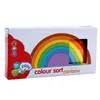 7PcsSet Bambini Arcobaleno in legno Blocchi Creativo Edificio in legno Impilabile Puzzle Montessori Blocchi colorati Sort Giocattolo educativo ZZ