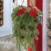 Fiori decorativi Piante di simulazione fantasiose Ago di Natale imitazione pigna di Natale a lunga durata realistica