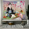 Tapisseries Japonais Tapisserie Mur Tissu Geisha Suspendus Femmes Polyester Porte Rideau Cuisine Restaurant Décoration de La Maison 230714